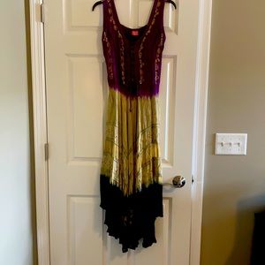 Bohemian Long Multi Colored Dress